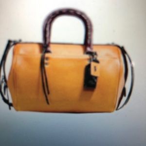 Coach 1941 Butterscotch leather and suede satchel